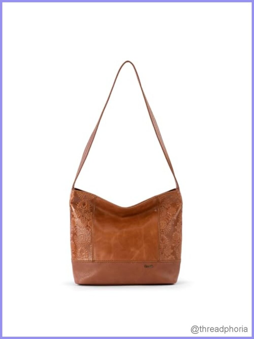 The Sak De Young Leather Hobo Bag Shoulder Purse Zipper Pocket
